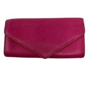 Lodis Genuine Leather‎ Wallet Organizer Envelope Closing Receipts Coupon READ!!!